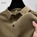 Summer Stylish Ice Silk Fabric Polo T-Shirt For Men. 