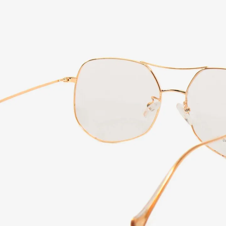 Circular%20Style%20Golden%20Frame%20%20Normal%20Glasses%20For%20Men%20-%20Image%205