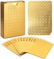 Gold Plated Playing Cards Full Per Deck International Standard 54 Gold Cards. 