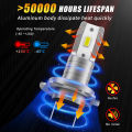 Light 3570 Plug 6500K Bulb Car 100W15000LMH72PCSAILEOLED LEDH7 Headlight Super Bright Fanless CSP Chip LED. 