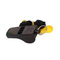 Black 10-Piece Training Whistle Without Ball Set. 