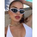 Silver Unisex Y2K Sunglasses For Men And Women. 