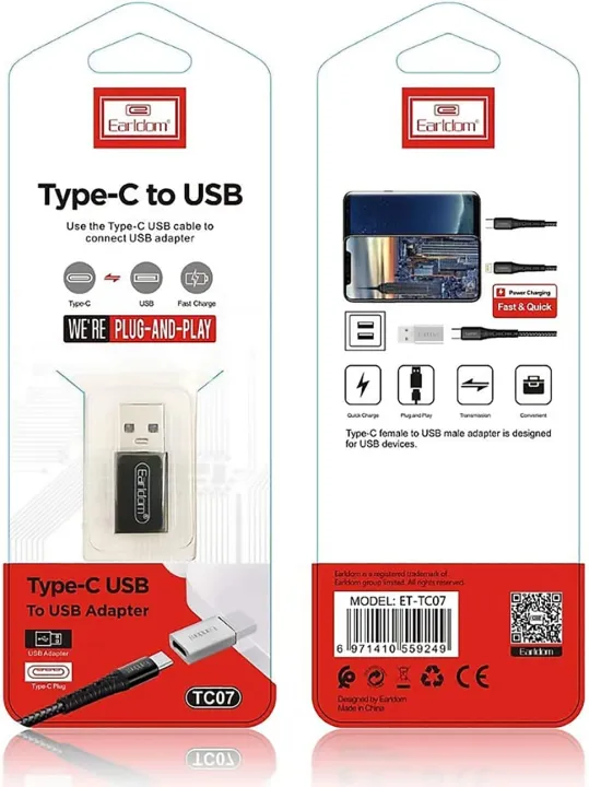 Earldom%20TC07%20Adapter%20USB%20Male%20To%20Type%20C%20Female%20-%20Image%204