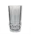 Crystal Diamond Cut Transparent Juice and Water Glass, Tumbler 300 ml- (6 Pcs Set). 