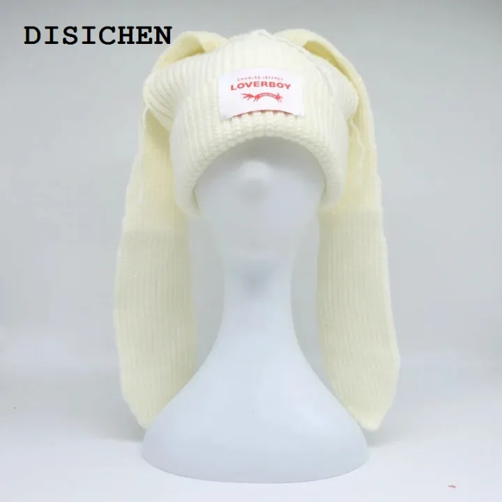 DISICHEN%20Portable%202023%20new%20Long%20Ear%20Hat%20Skullies%20Beanie%20Cute%20Bunny%20Hat%20Rabbit%20Ears%20Hats%20Crochet%20Knitted%20Hat%20For%20Women%20Winter%20Warm%20Hats%20Caps%20-%20Image%207