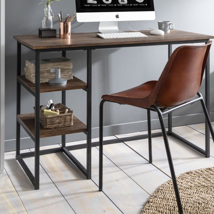 Study Table With Metal Base