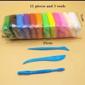 Air Dry Diy Ultra Light Modelling Bouncing Different Color Clay With Tools Set For Kids (Pack Of 24 Pcs). 