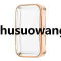 Zhusuowang Soft TPU Case For Huawei Band 9 / 8 /10 Shell Frame Bumper Screen Protector Glass Band9 Full Clear Protective Cover Fifty percent discount. 