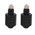 Kqueebee 1x 2.5mm to 3.5mm Stereo Audio Jack Adapter & 2x Optical 3.5mm Female Mini Jack Plug to Digital Toslink Adapter. 
