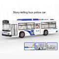 Police Car Toy Raising Learning Interest Simulation Police Car Bus Model. 