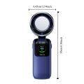 Portable Semiconductor Refrigeration Mini Handheld Fan 100 Speed Infinitely High-speed Hanging Neck Fan Low Noise LED Display Foldable Desk Fan Outdoor Travel. 