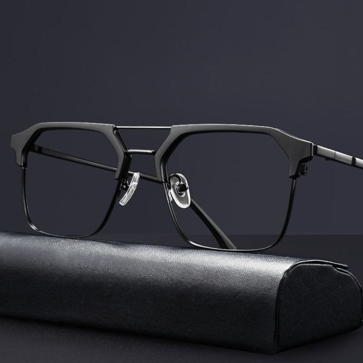 Changeable%20Glass%20Black%20Metal%20Frame%20Sunglasses%20For%20Men%20-%20Image%204