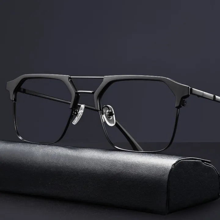 Changeable%20Glass%20Black%20Metal%20Frame%20Sunglasses%20For%20Men%20-%20Image%204