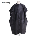 Wenefang Professional Haircut Cutting Salon Barber Hairdressing Gown Cape Apron Universal Black Waterproof Salon Hair Cut Hairdresser. 