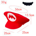Linman Tryon Super Mario Red Green Cap White Gloves Cosplay Cartoon Hat s with Moustache Unisex Caps Cos Props Party Costumes Accessories. 