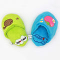Pet Dog Puppy Cute Plush Slipper Shape Squeaky Bite-resistant Scratch Chew Toy. 