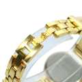 Golden Dial With Stainless Steel Strap And Bracelet For Women. 