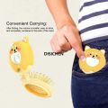 DISICHEN Mini Folding Hair Brush With Mirror Portable Hair Massage Comb Round Anti Detangling HairBrush Professional Travel Hair Comb Hot Selling. 
