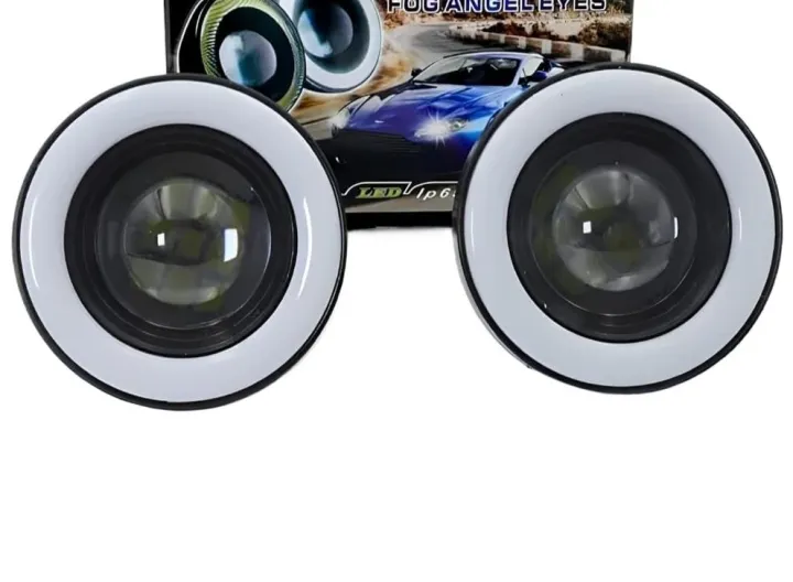Car%20Fog%20Lamp%20%20Angel%20Eye%20LED%20DRL%20Projector%20Cob%20Light%2089mm%20(3.5%20inches%20Front,%202.5%20inches%20Back)%20-%20Set%20of%202%20-%20Image%202