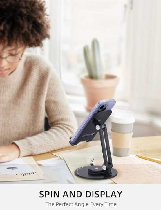 Mobile%20Phone%20stand%20for%20Desk/Bed,360%C2%B0%20Degree%20Rotating,adjustable%20Foldable%20Cell%20Phone%20Holder,Aluminum%20Office%20Desk%20Accessories%20All%20Phones%20-%20Image%206