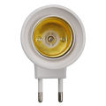 E27 LED Light Male Sochet Base Type to AC Power 220V EU Plug Lamp Holder Bulb Adapter Converter + ON/OFF Button Switch. 