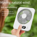 Fullhaodd Portable Desktop Fan Rechargeable Long Endurance Ultra-Thin with Powerful Airflow Quiet Foldable Handheld Desktop Fan. 