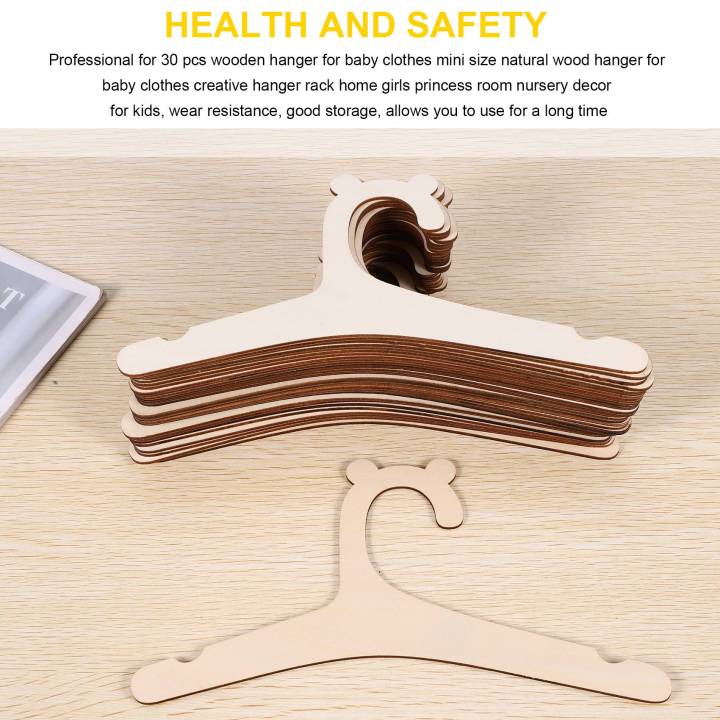 30%20Pcs%20Wooden%20Hanger%20for%20Baby%20Clothes%20Natural%20Wood%20Hanger%20for%20Baby%20Clothes%20Hanger%20Rack%20Room%20Nursery%20Decor%20for%20Kids%20-%20Image%204