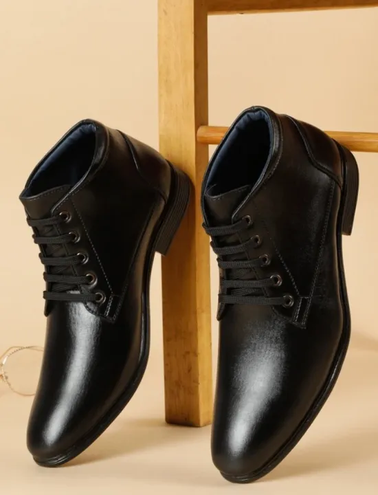 Black Ankle Boots for Men Hiking Biking Boots (BT-WBND)