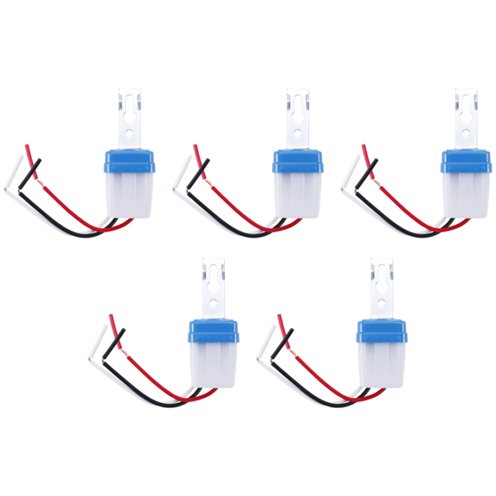 fasdaga 5X Sensor Switch AC DC 12V Street Lights Automatic Control Light Light Day and Night Detection Control