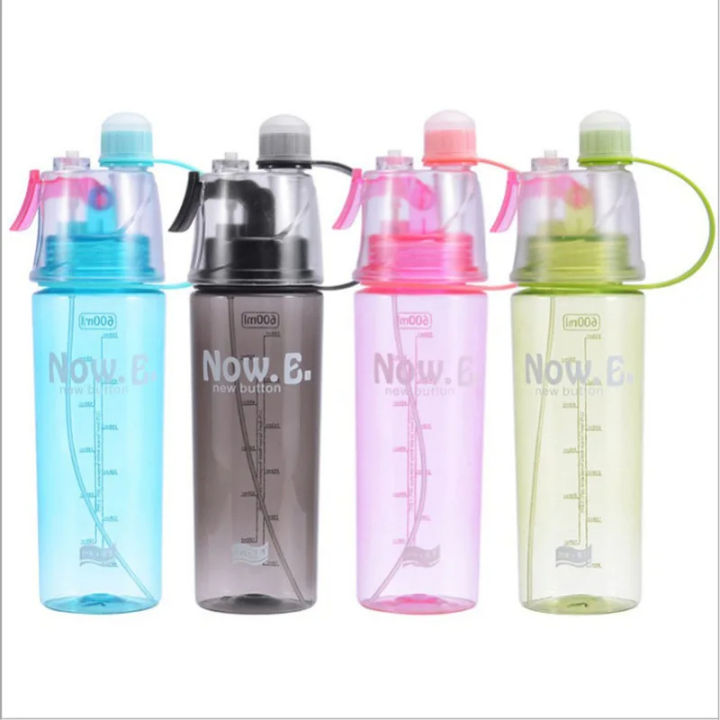 Water Mist Spray Bottle, 600ml | Spray Water Bottle For Drinking Sports Water Bottle Cycling BPA Free 600ML