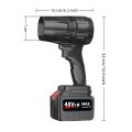 Durable 21V Handheld Air Blower High Power Stepless Speed Turbo Fan Leaf Blower Strong Blowing Handheld Jet Fan Outdoor. 