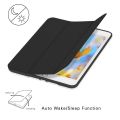 New iPad 10.2 inch Smart Case with Pencil Holder - (9th/8th/7th Gen) Trifold Stand with Shockproof - Black. 