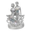 Couple With Love Silver Showpiece / Figure / Statue / Gift Item. 