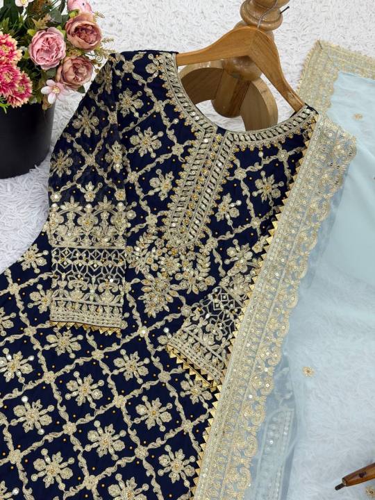 reduce rework – growtechmedia Images High Quality... Premium Heavy Faux Georgette Kurti – Plazzo – Dupatta Set By Sapnaaz ...