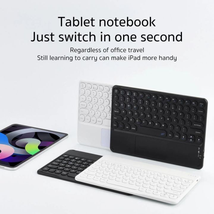 COTECi%20Wireless%20Bluetooth%20Transparent%20Keyboard%20with%20Touchpad%20for%20iPad%20&%20Tablet%20iPad%20Keyboard%20-%20Image%205