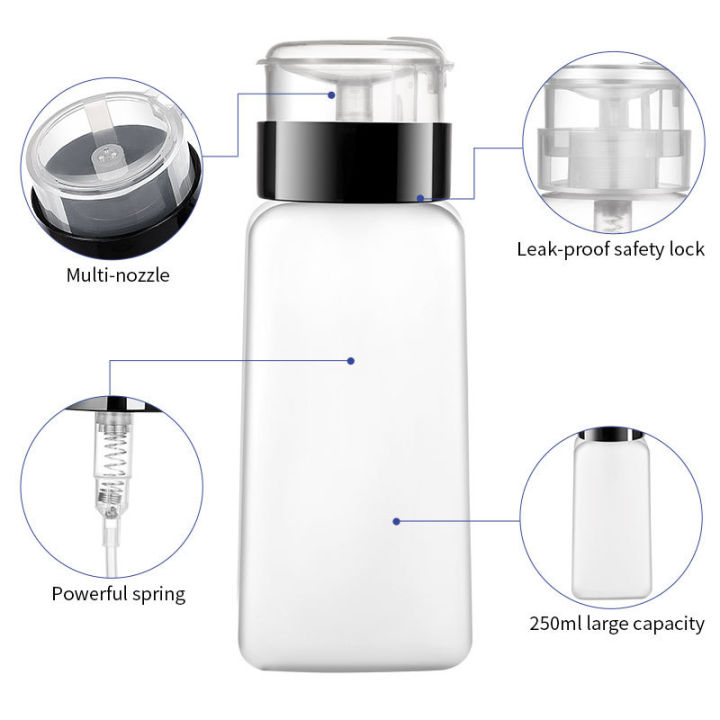 60/150/180/250ml%20Empty%20Pump%20Dispenser%20Liquid%20UV%20Gel%20Polish%20Nail%20Art%20Polish%20Clean%20Bottle%20Polish%20Cleanser%20Remover%20Bottle%20XINYAN%20-%20Image%206