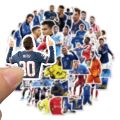Artsy Home 25/50 Pcs Football Stars Messi Ronaldo Neymar Mbappe Stickers For Laptops Cellphone Guitar. 