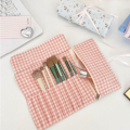 Portable Convenient Makeup Brush Bag Large Capacity Pink Cosmetic Storage Bag Beauty Tool Eyebrow Pencil Box Makeup Brush Organizer Household. 