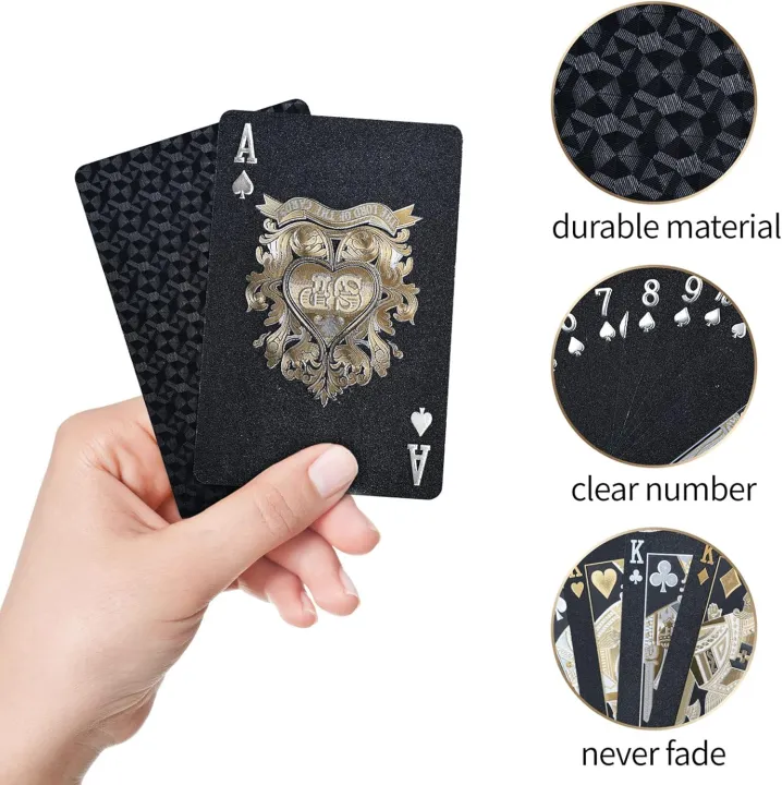 Joyoldelf%20Black%20Playing%20Cards,%20Cool%20Black%20Foil%20Decks%20of%20Cards,%20Waterproof%20Playing%20Cards%20&%20Flexible%20Poker%20Cards%20with%20Box,%20Great%20for%20Party,%20Game,%20Cardistry,%20Magic%20Trick%20-%20Image%202