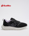 Lotto FloWalk  Black - Purple Walking Shoes For Women. 