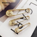 Wenefang 1pc Alloy Double Lion Head Brooch Pin Fashion DIY Safety Pins Women High Quality Waist Closing Artifact Men Suit Jacket Decoration Jewelry. 