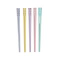 5 pairs Eco-Friendly Multicolor Sakura Chopsticks Non-Slip Reusable Sushi Sticks Fiberglass Japanese Chopsticks Noodle. 