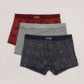 Mens Underwear Lenzing Modal Four-Corner Bamboo Fiber Boxer Shorts Breathable Comfortable New Model 5492 Three Sizes. 