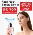 EMS Face Lifting Massager Neck Skin Tighten Device 7 Color Light LED Photon Therapy Anti Ageing Wrinkle Free. 