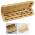 Bamboo Wooden Stationery Students Business Office Ballpoint Pen and Gift Box Elegant Fancy Nice Pens Set Kit Gift Pen Kit. 