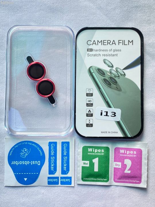 totoro Machine Lens Ring Hone Chromic Blue iP Screen Cover Film Multi Tempered Glass Metal 2025 New 13 Red iPhone Camera Lens Protector, Premium HD Ring Aluminum Alloy Lens