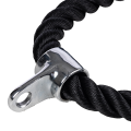 SptrryBiceps Rope Pull-Down Training Triceps Tension Rope Gym Fitness Equipment Accessories 90CM Double End Rope. 