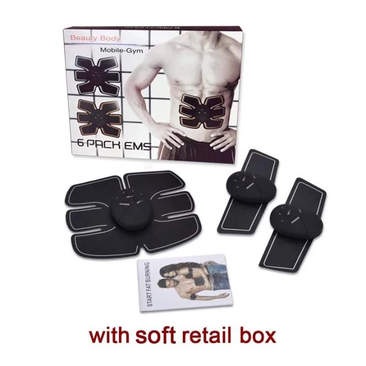 Smart Fitness Training Battery Operated Portable Gym Fat Burning Six Pack Ems Muscle Trainer
