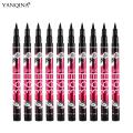 men>men 12pcs/set YANQINA Lasting 36H Liquid Eyeliner Pencil Waterproof Black Easywear Eye Liner Pen Cosmetic wholesale makeup eyeliner. 
