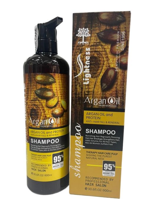 Argan Oil and Protein Shampoo 95% 900ml (Anti Hair-fall and Renewal)
